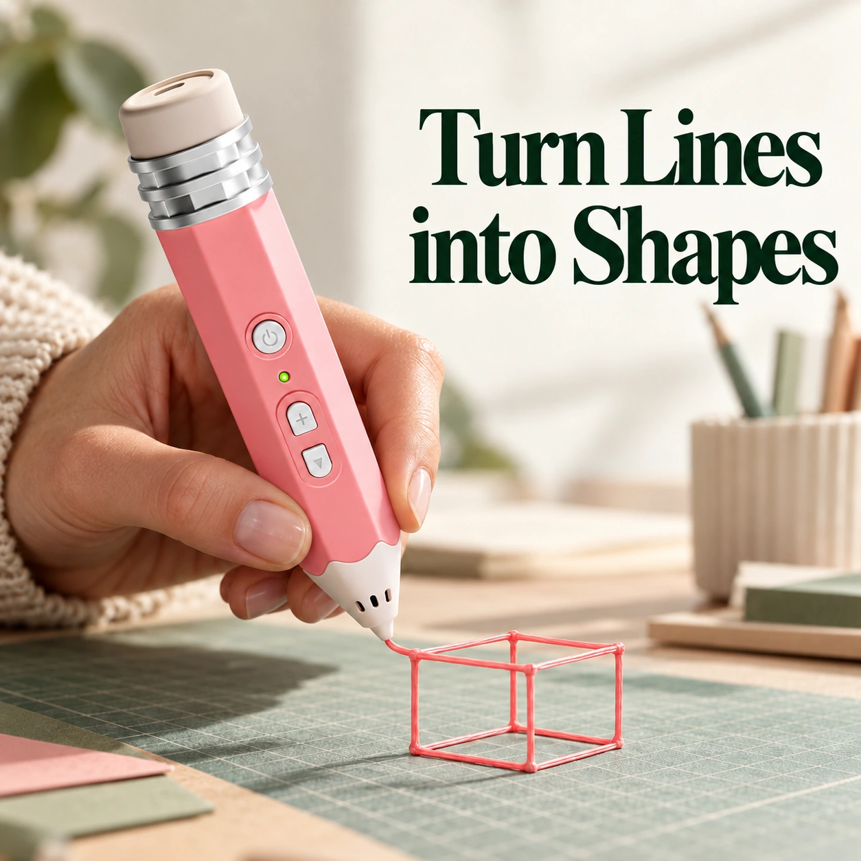 Exploring shapes with a 3D pen