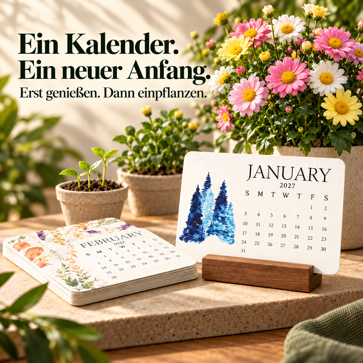 Samenkalender 2027 – erst genießen, danach einpflanzen