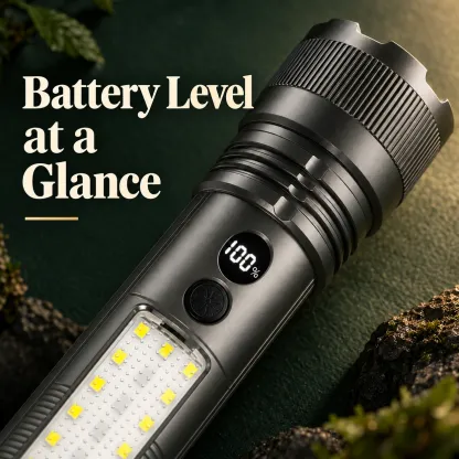 Flashlight with Side Light for a Clearer View in the Dark