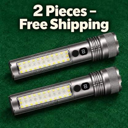 Flashlight with Side Light for a Clearer View in the Dark