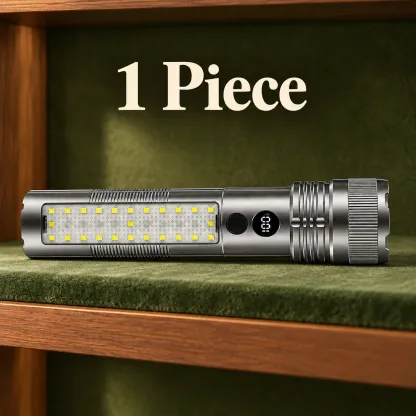 Flashlight with Side Light for a Clearer View in the Dark