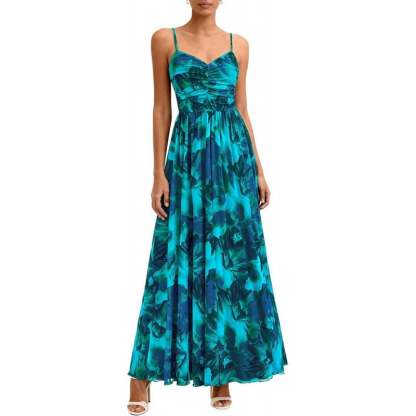 🌸 Floral Mesh Boho Maxi Dress for Women(Buy 2 Free Shipping)