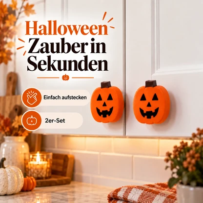 Halloween-Kürbisabdeckungen für Knäufe – 2-teiliges Set