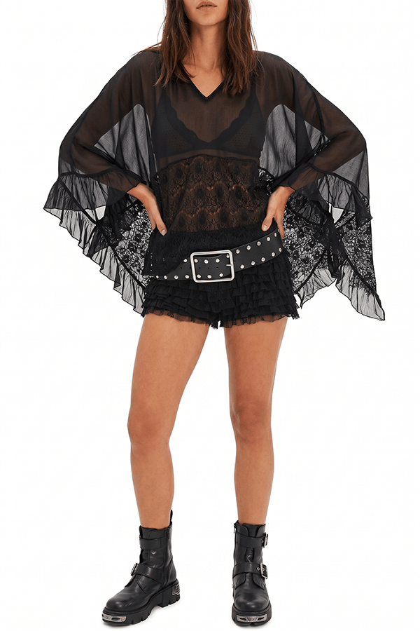 Women’s Sheer Lace Batwing Cover-Up Top（Buy 2 Free Shipping）