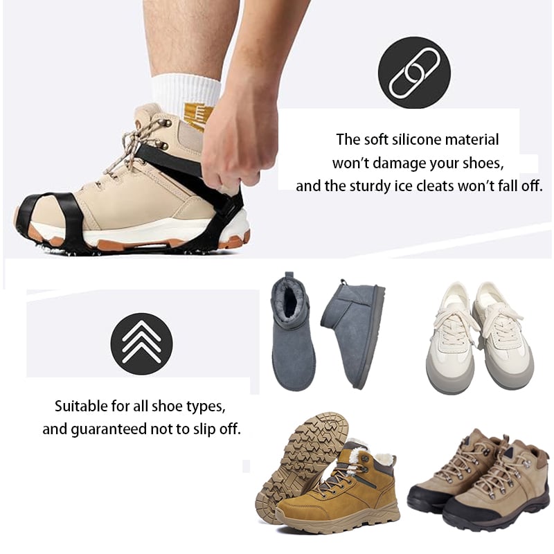 Slip-On Ice Traction Cleats
