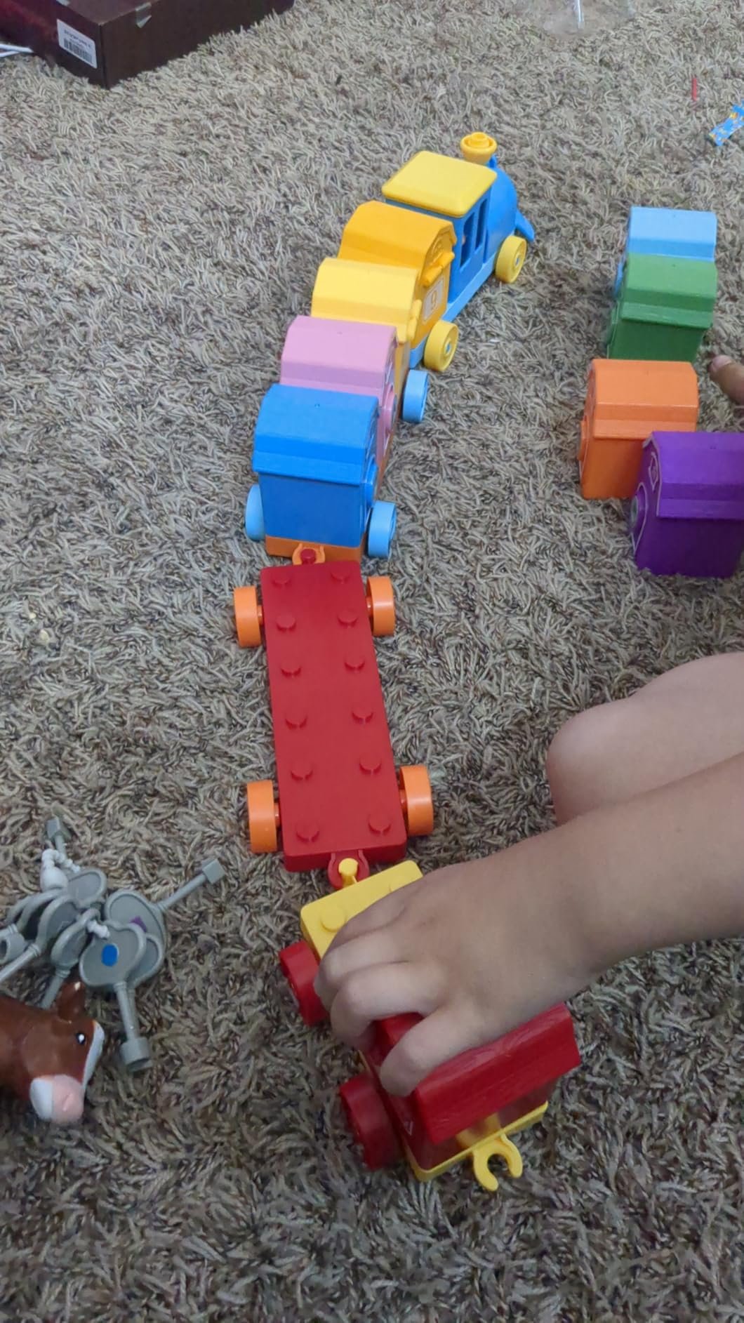 Adorable little train set with a lot of features