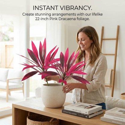 🌿 Artificial Dracaena Plant – Lifelike Indoor Greenery Decor (22 Inch)