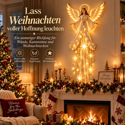 Engelssegen-Sternenfall-Wandleuchte – himmlische Weihnachts-Wanddeko