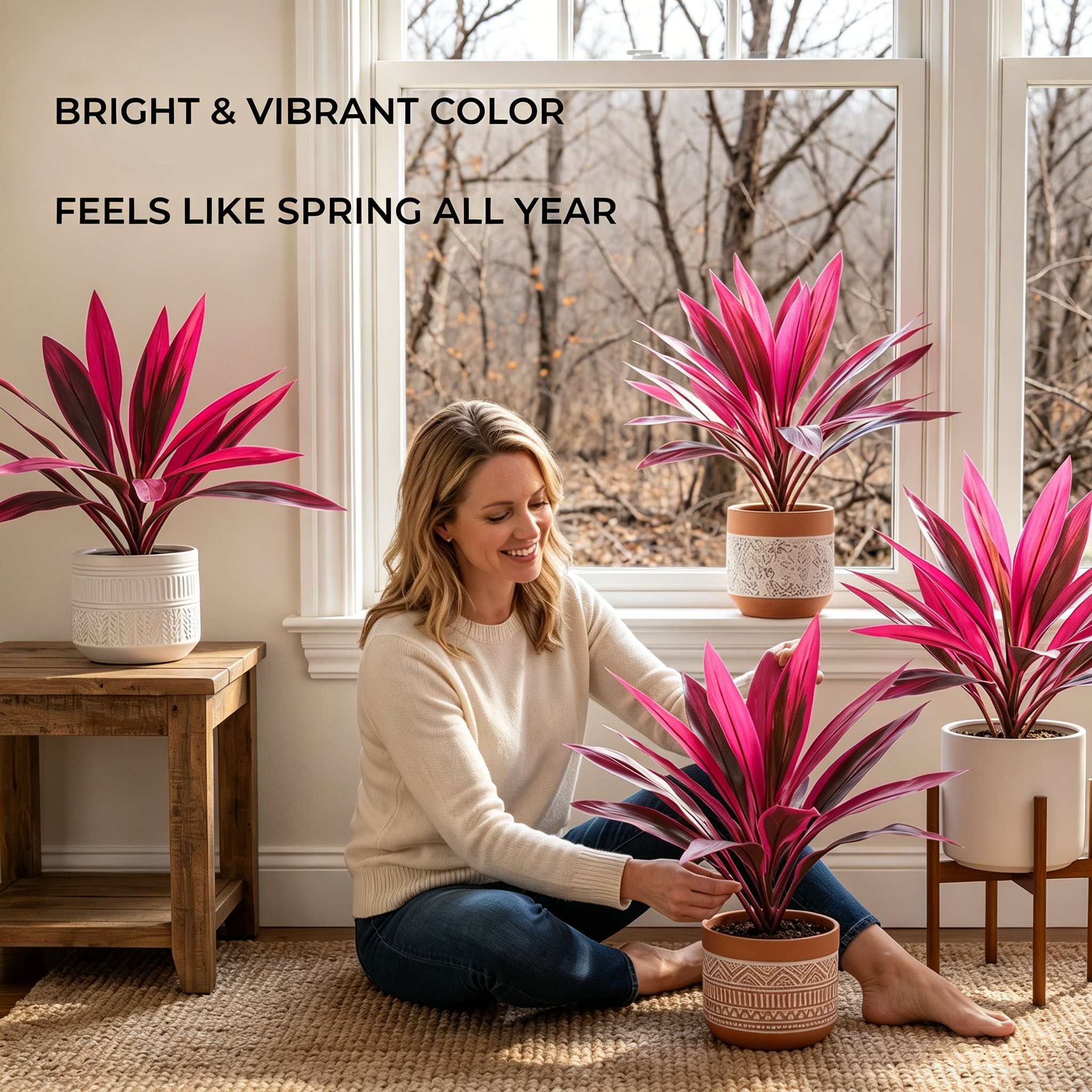 🌿 Artificial Dracaena Plant – Lifelike Indoor Greenery Decor (22 Inch)