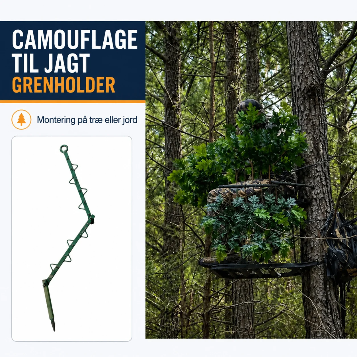 Grenholder til jagtcamouflage