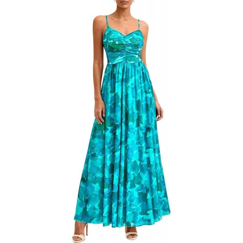 🌸 Floral Mesh Boho Maxi Dress for Women(Buy 2 Free Shipping)