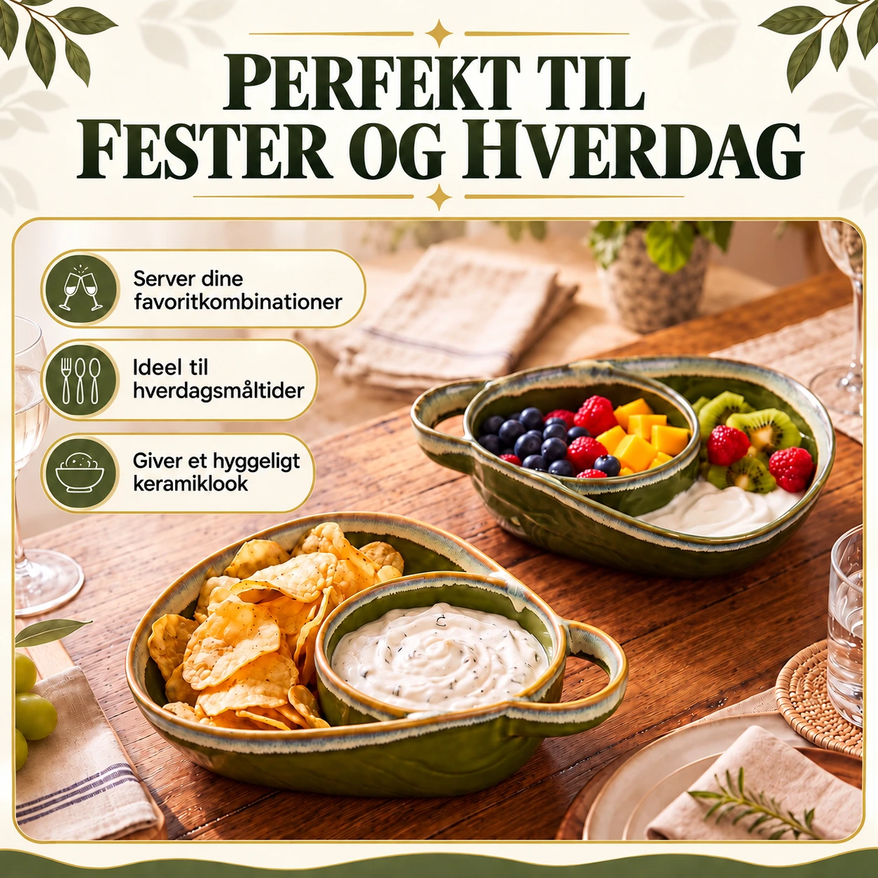 Suppe og sandwich i en opdelt skål