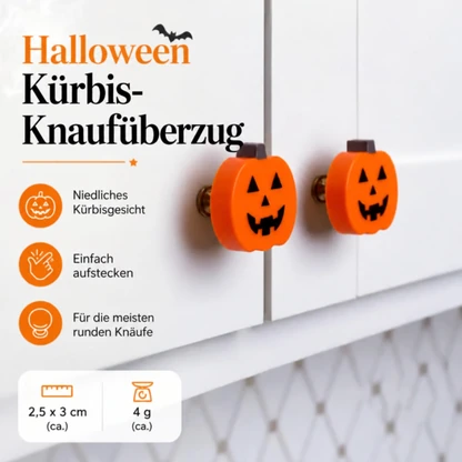Halloween-Kürbisabdeckungen für Knäufe – 2-teiliges Set