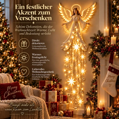 Engelssegen-Sternenfall-Wandleuchte – himmlische Weihnachts-Wanddeko