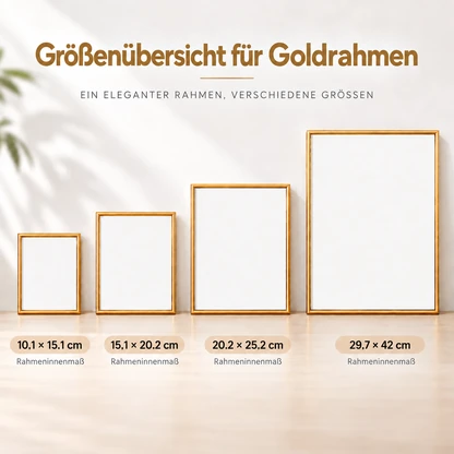 Aluminium-Bilderrahmen für die Weihnachts-Bilderwand – Titangold
