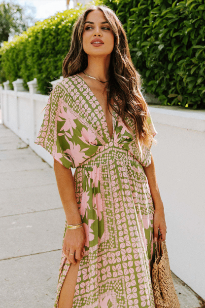 Women's Floral Print Boho Maxi Dress（Buy 2 Free Shipping）