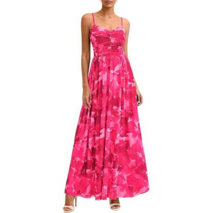 🌸 Floral Mesh Boho Maxi Dress for Women(Buy 2 Free Shipping)
