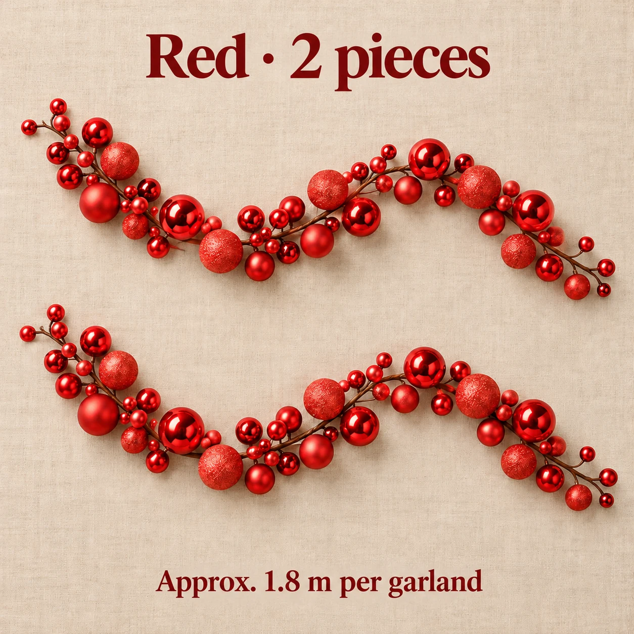 Christmas Bauble Garland – 1.8 m