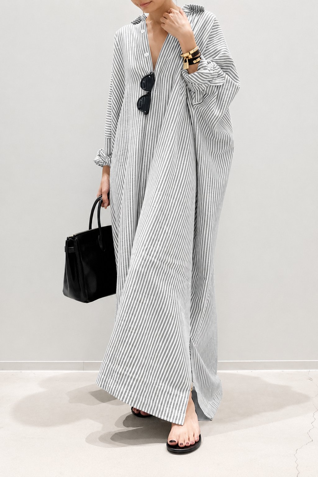 Women's Cotton Stripe Oversized Maxi Dress✨(Buy 2 Free Shipping)