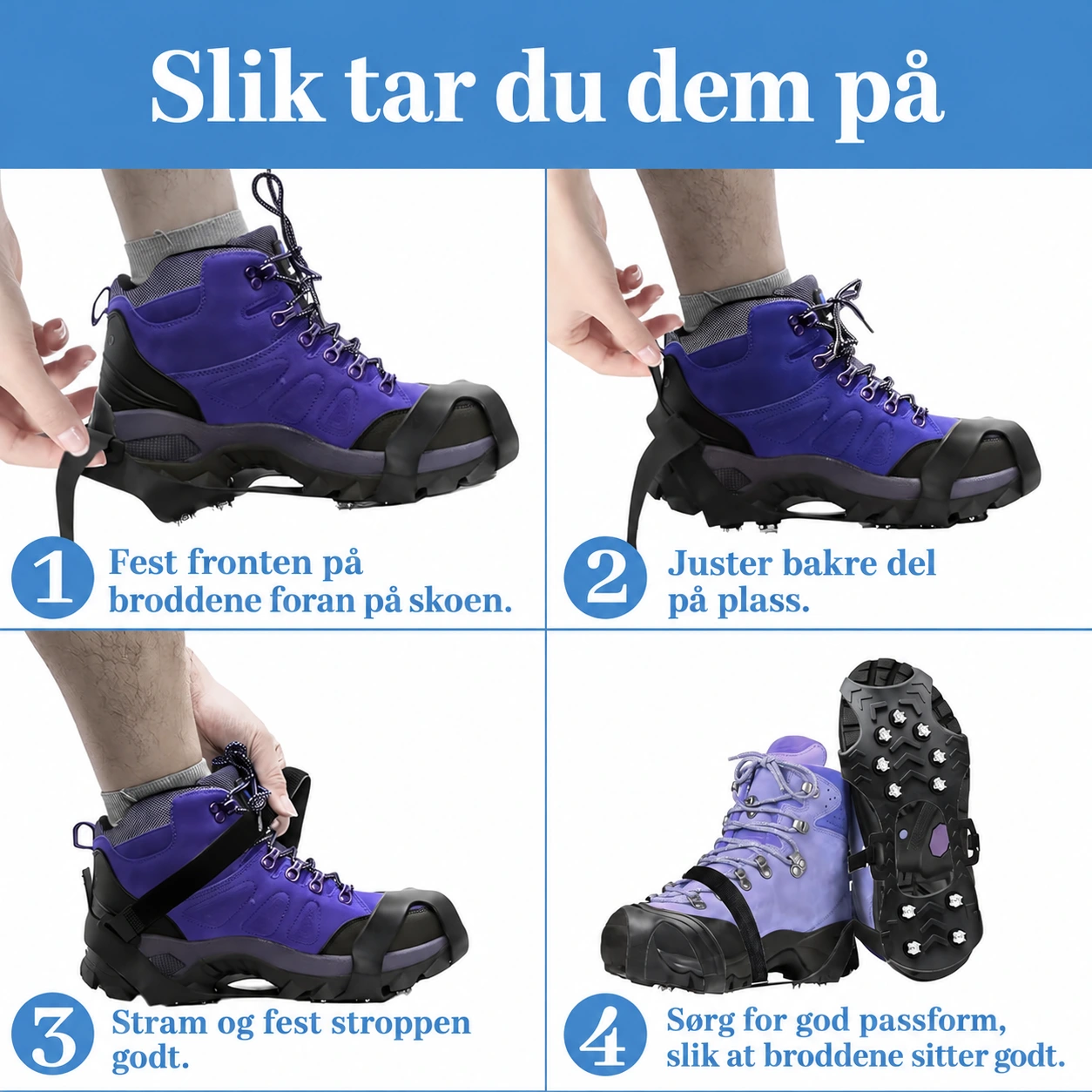 📐 Produktdetaljer og størrelsesguide