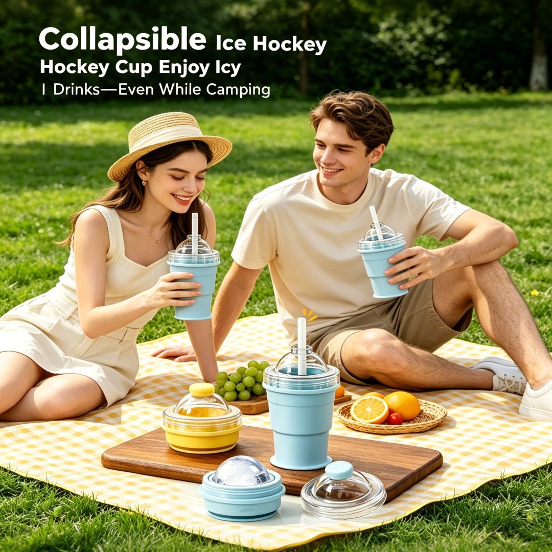 🥤 Portable Collapsible Silicone Cup & Drink Maker