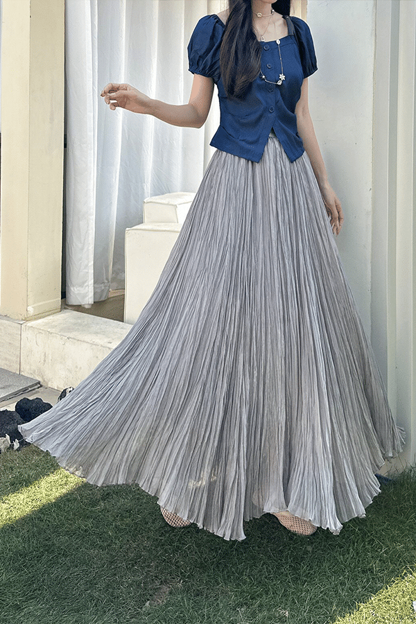 Women's Vintage Pleated Midi Skirt(Buy 2 Free Shipping)