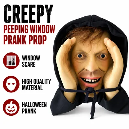 Realistic Peeping Window Halloween Prank Prop
