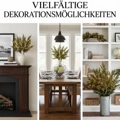 Beleuchtete Norfolk-Kiefernzweige – Set für selbstgemachte Weihnachtsdekoration
