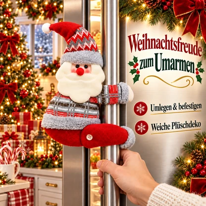 Weihnachts-Umarmung: Vorhangraffhalter und Griffdeko