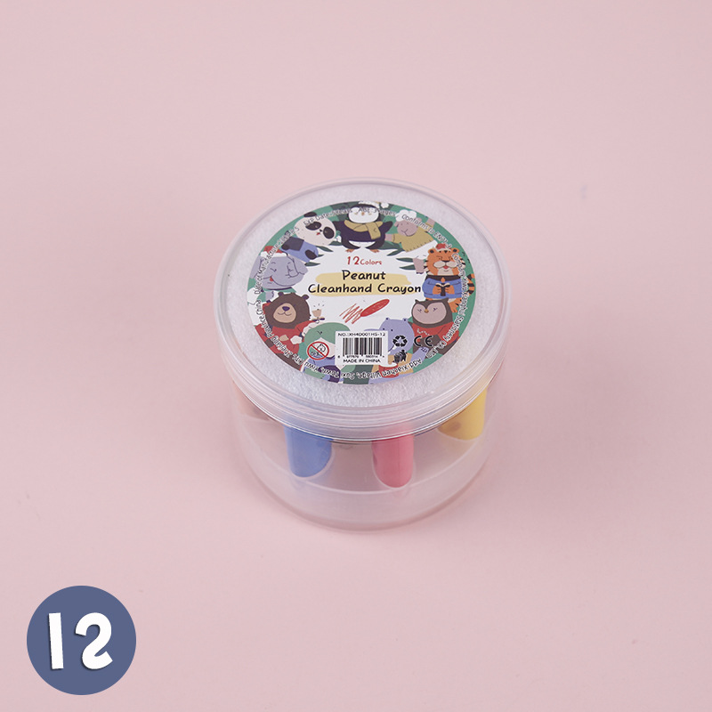 Originalprodukt mit englischem Etikett und zwölf Farben in einer transparenten Dose