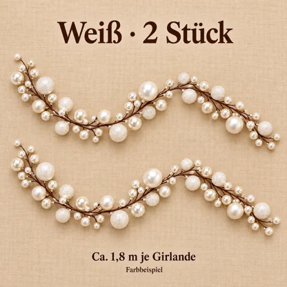 Weihnachtskugel-Girlande – ca. 1,8 m