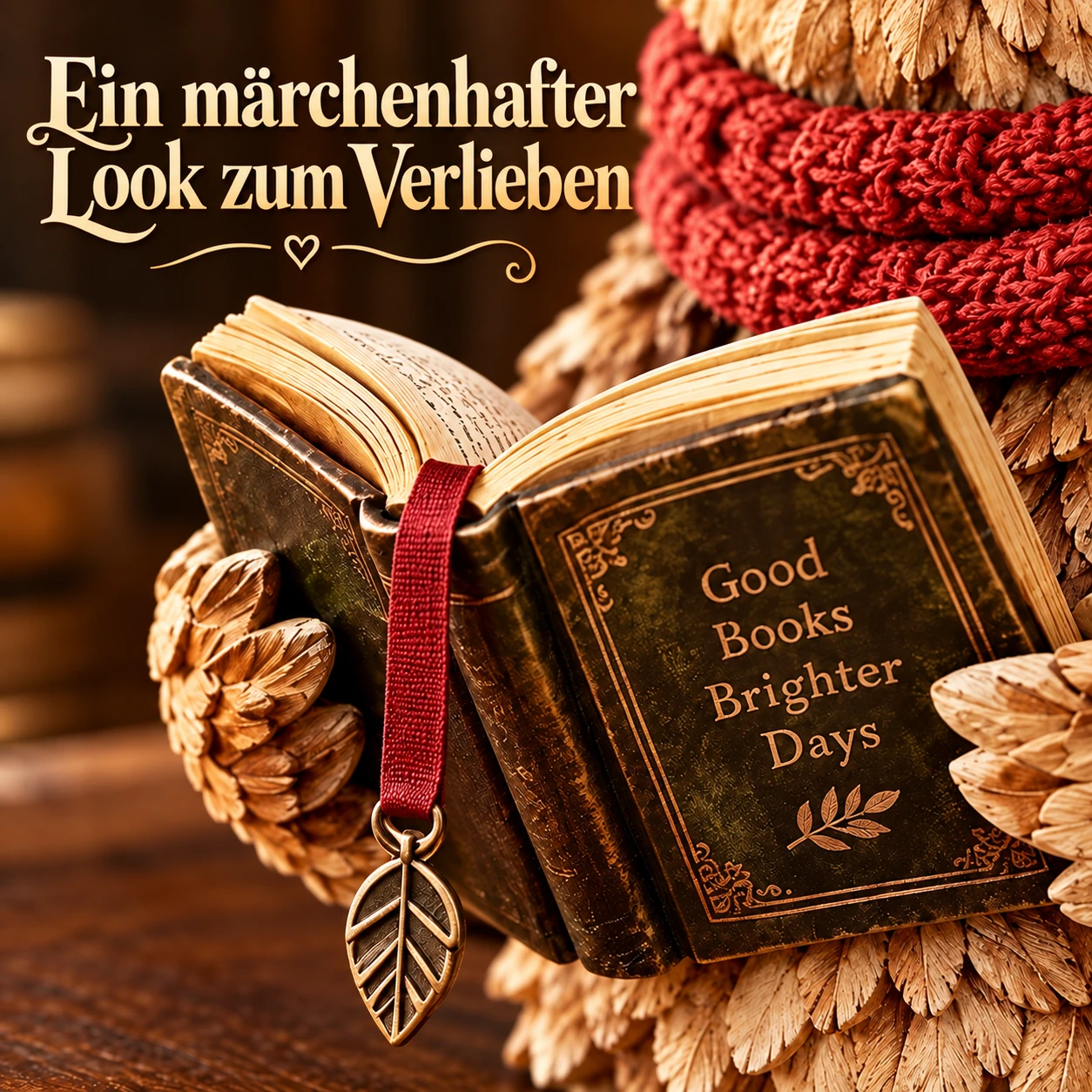Lesende Eulenfigur für eine gemütliche Leseecke