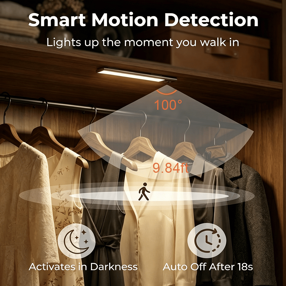 💡 Rechargeable Motion Sensor Cabinet Light