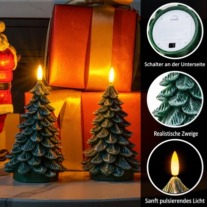Flammenlose Weihnachtsbaum-LED-Kerze
