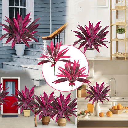 🌿 Artificial Dracaena Plant – Lifelike Indoor Greenery Decor (22 Inch)