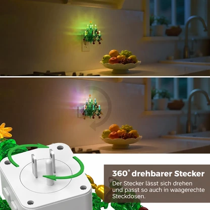 Weihnachtsbaum-Kronleuchter-Nachtlicht im Vintage-Stil