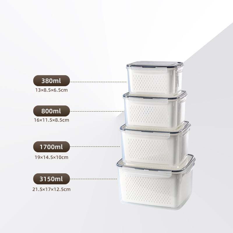 Food Storage Containers for Refrigerator Organization(3-6 PCS)