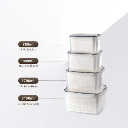 Food Storage Containers for Refrigerator Organization(3-6 PCS)