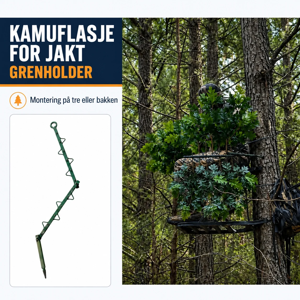 Grenholder for jaktkamuflasje