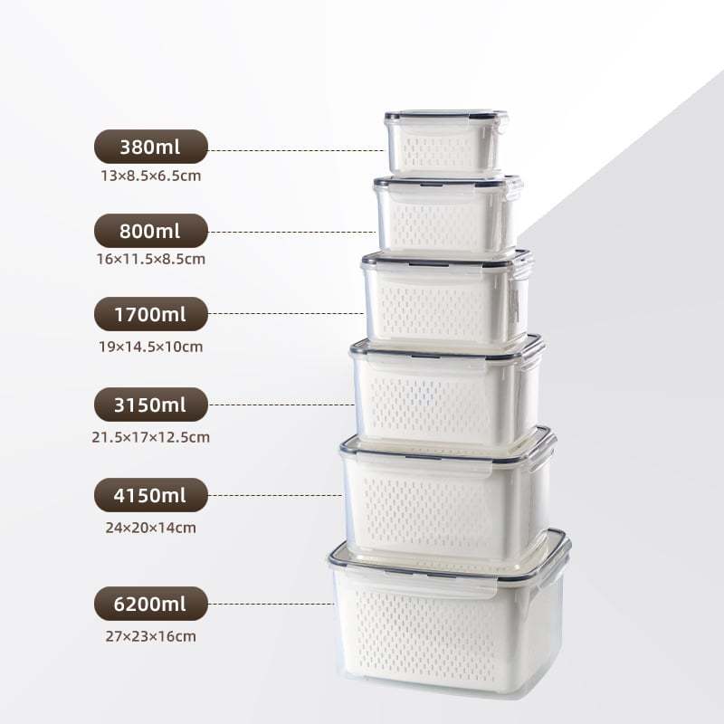 Food Storage Containers for Refrigerator Organization(3-6 PCS)