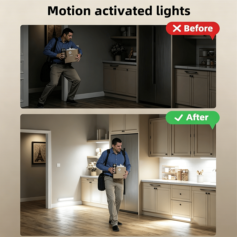 💡 Rechargeable Motion Sensor Cabinet Light