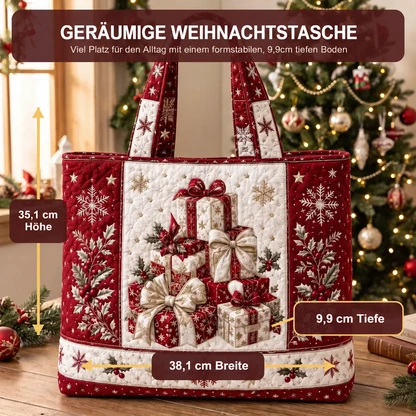 Gesteppte Weihnachtstasche
