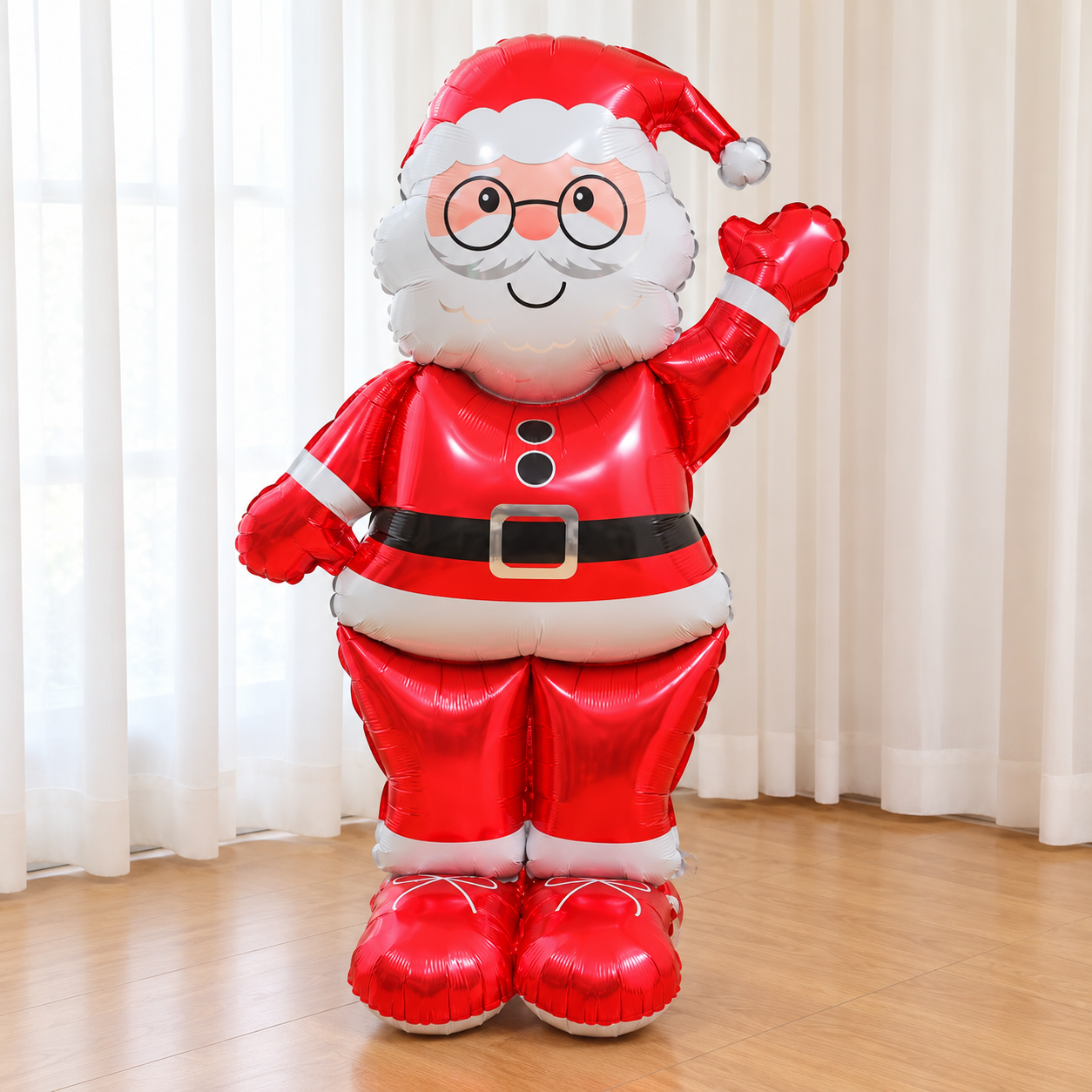 One full waving Santa balloon decoration without other products