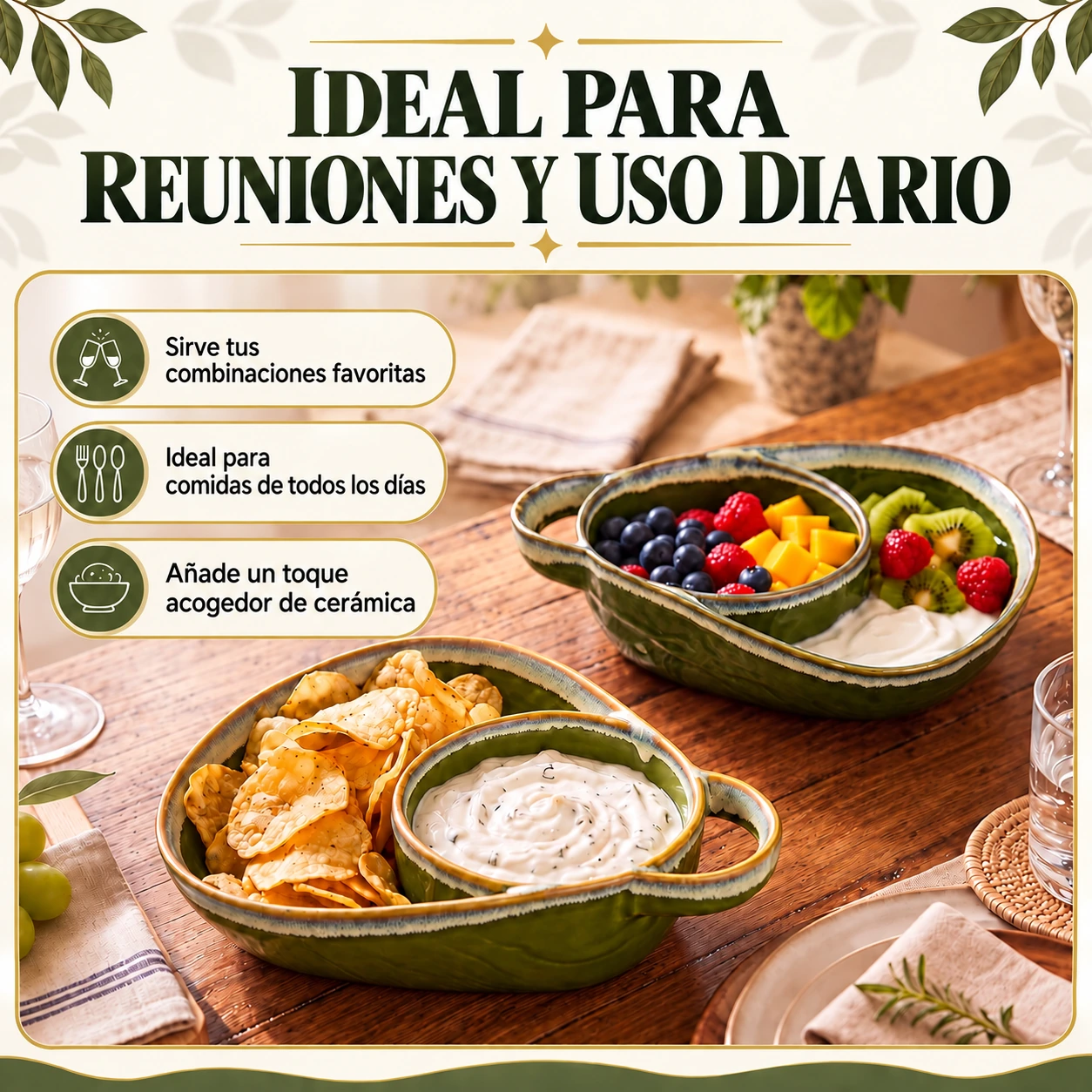 Sopa y sándwich en un plato con divisiones