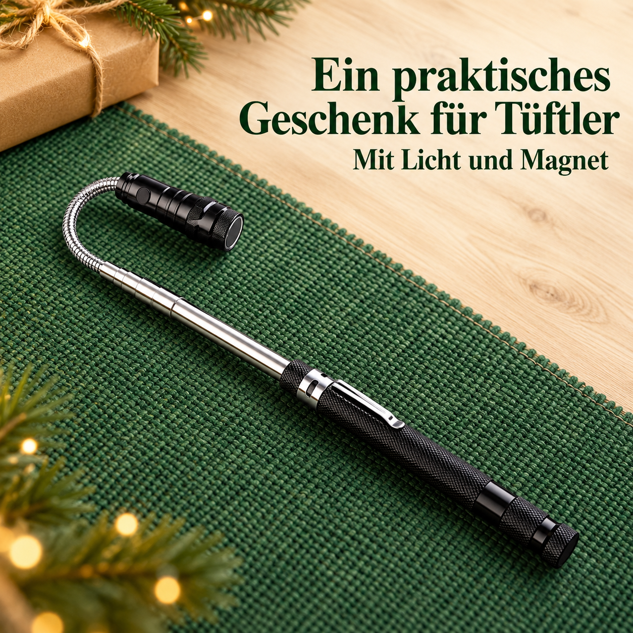 Teleskop-Magnetlampe für Licht und griffbereite Kleinteile – Produktansicht 2