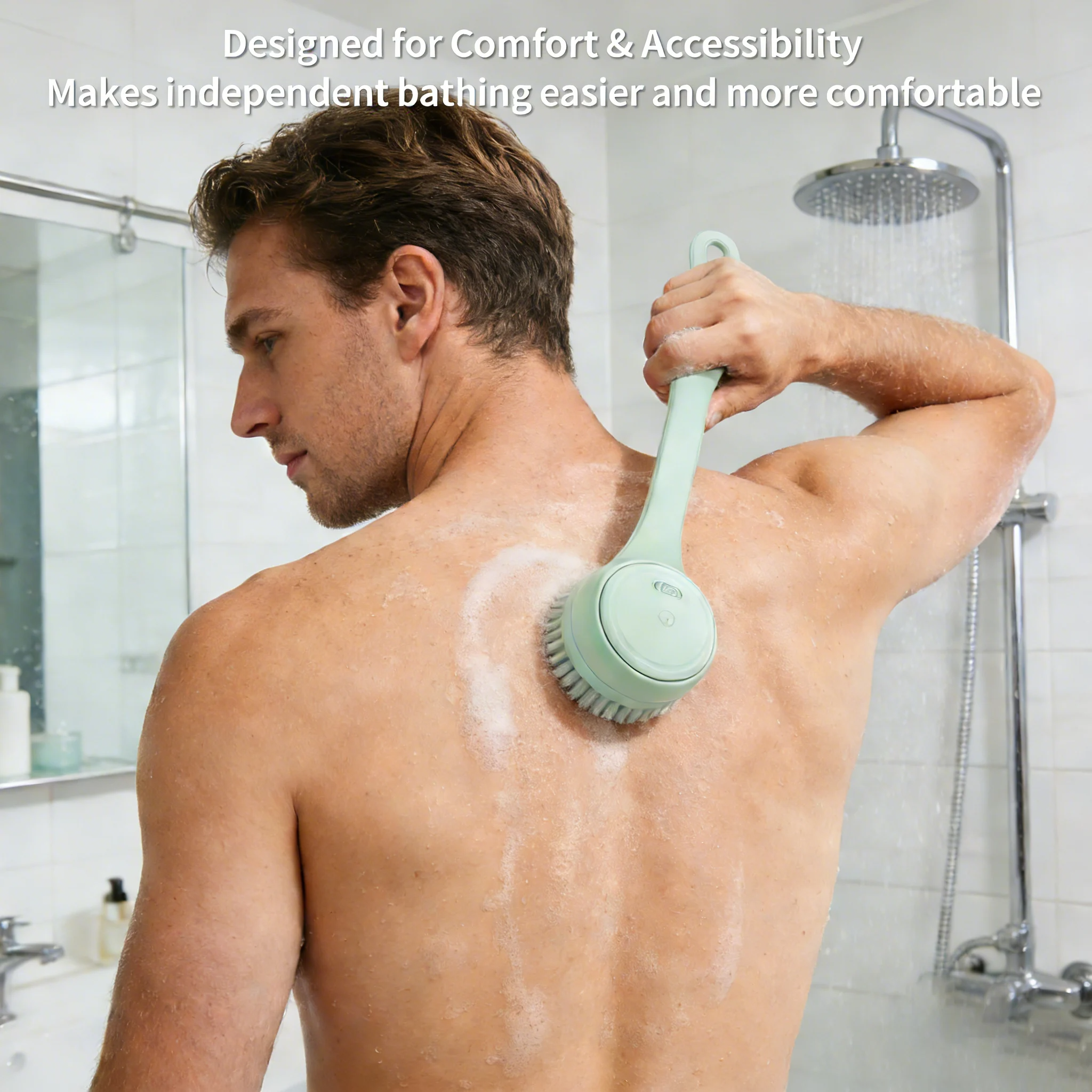 🚿 A super useful and convenient electric shower brush!