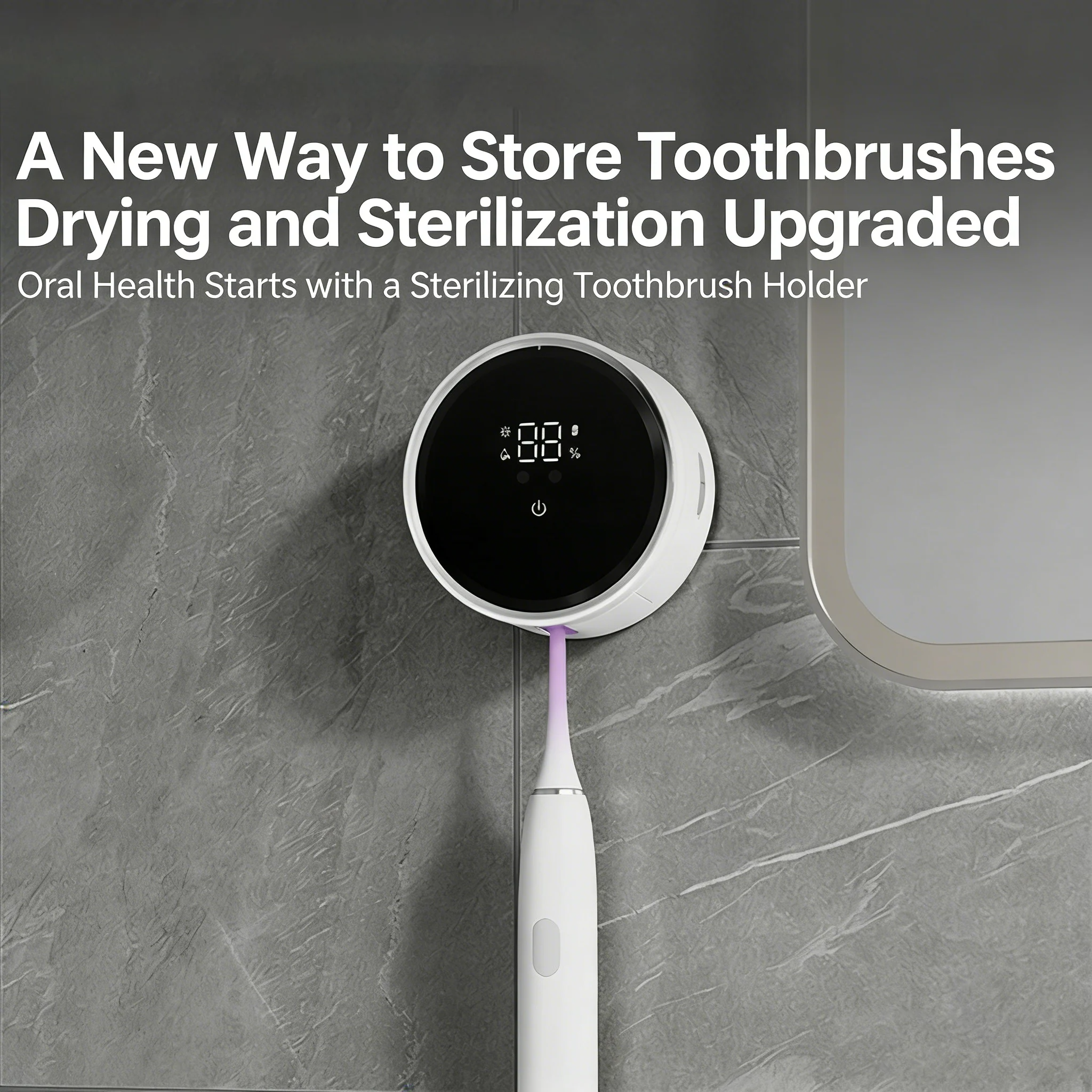 😬Wireless Charging UV Toothbrush Sterilizer