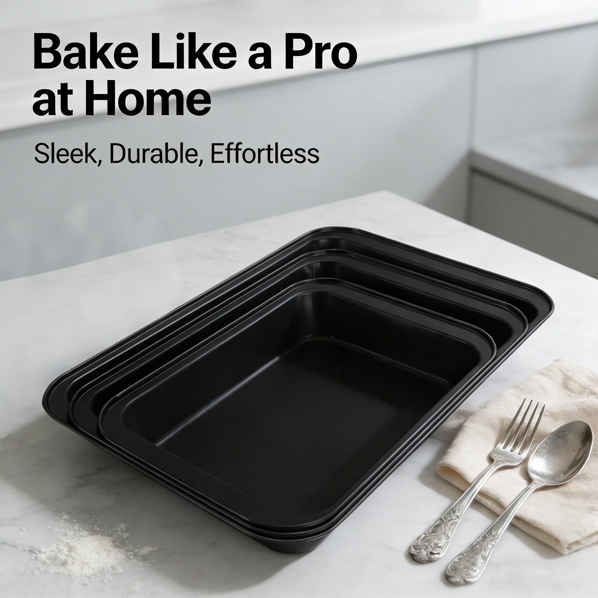 🍪🔥Non-Stick Baking Pan Set (3-Piece Set)