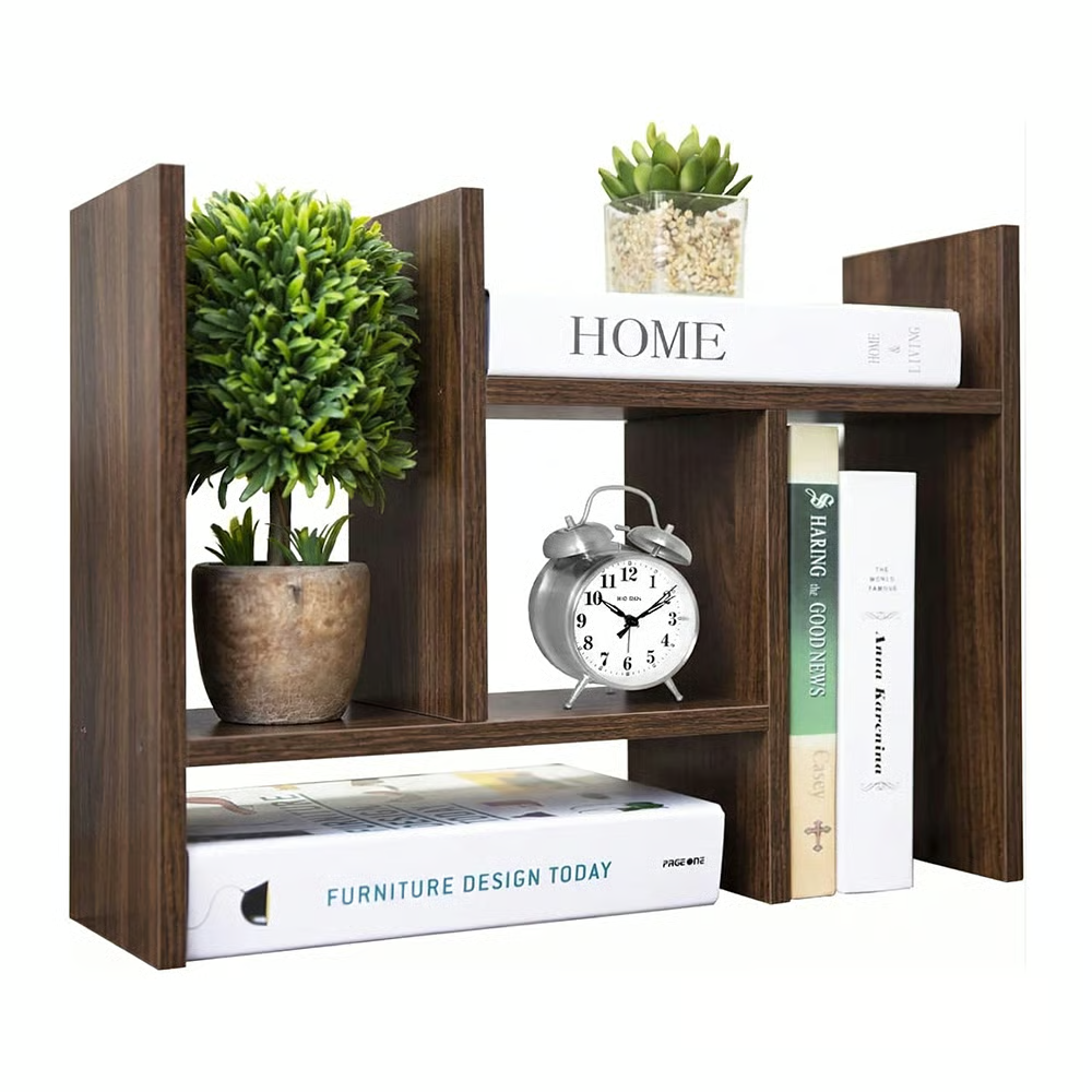 📚 Movable & Extendable Multi-Tier Desktop Bookshelf Organizer