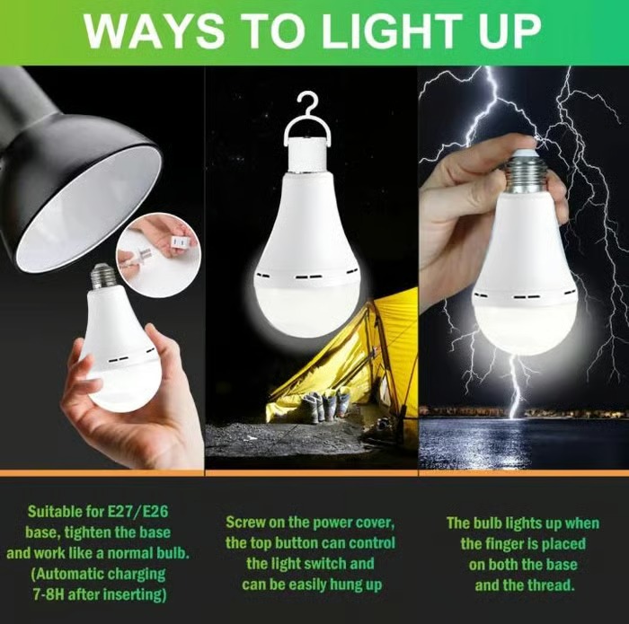 3-Pack / 6-Pack Rechargeable Emergency Light Bulbs 💡